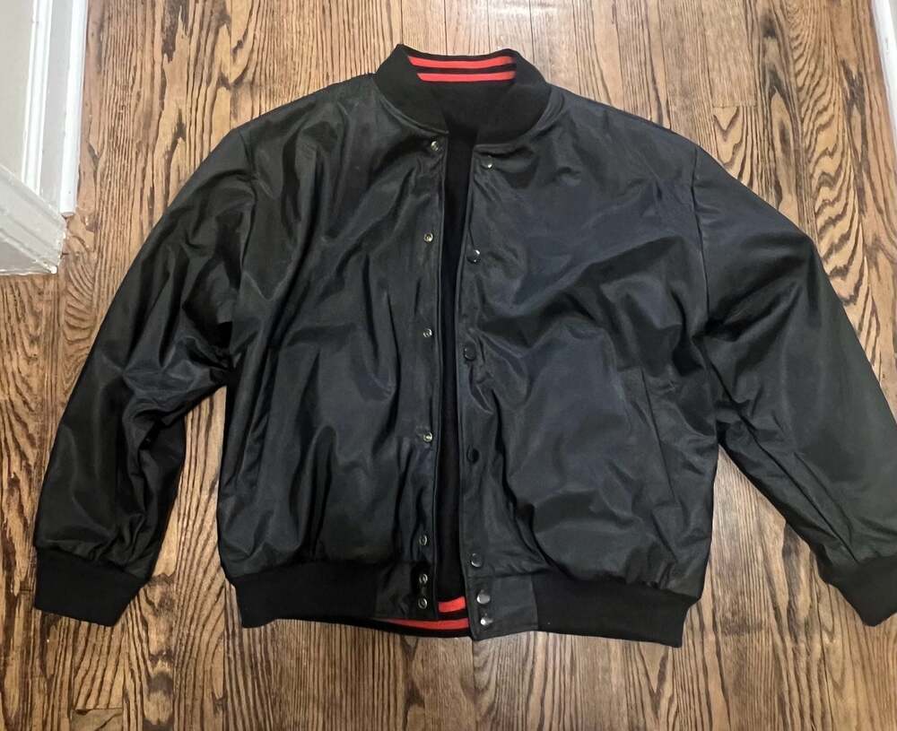 Holloway Heritage University of Wisconsin Badgers Reversible Satin Bomber Jacket